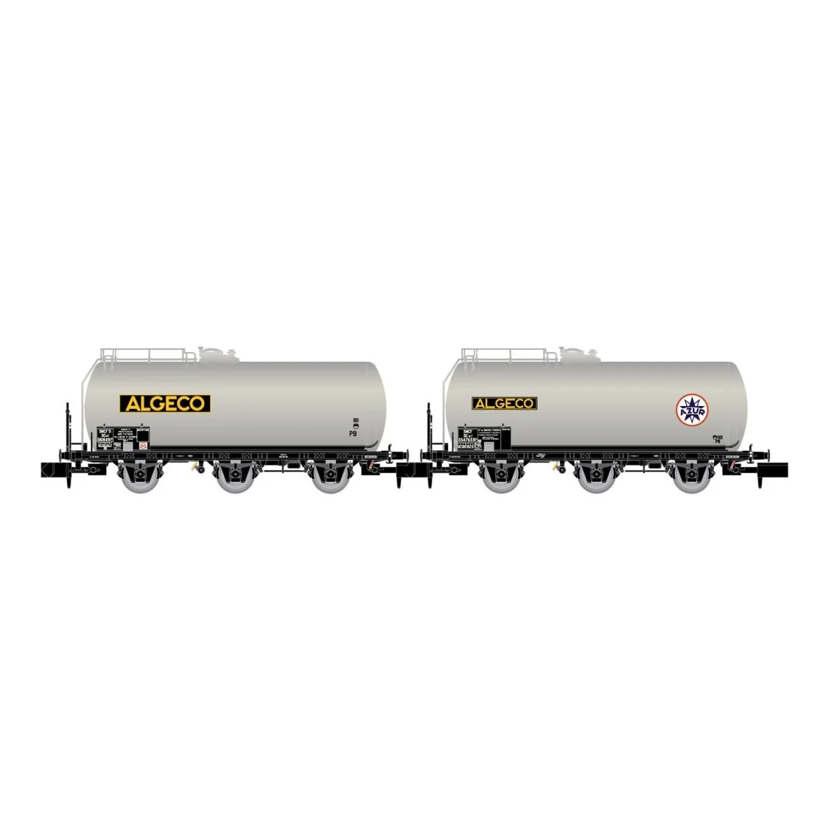 Arnold HN6607 Set of 2 three-axle tank wagons, SNCF, Algeco, N scal...