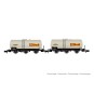HN6609-Arnold HN6609 Set de 2 wagons citernes à 3 essieux Uh, SNCF, Shell, échelle N