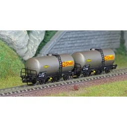 Arnold HN6609 Set de 2 wagons citernes à 3 essieux Uh, SNCF, Shell, échelle N Arnold HN6609 - 1