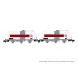 HN6610-Arnold HN6610 Set of 2 three-axle tank wagons Uh, SNCF, Esso, N scale