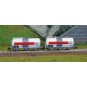 HN6610-Arnold HN6610 Set of 2 three-axle tank wagons Uh, SNCF, Esso, N scale