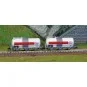 Arnold HN6610 Set of 2 three-axle tank wagons Uh, SNCF, Esso, N scale HN6610-Arnold HN6610 Set of 2 three-axle tank wagons Uh, SNCF, Esso, N scale