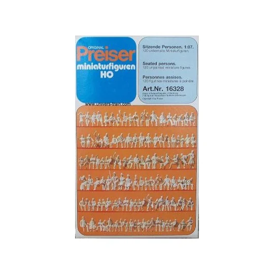Preiser 16328 Figures, seated people - Preiser_16328 Preiser_16328-Preiser 16328 Figures, seated people - Preiser_16328