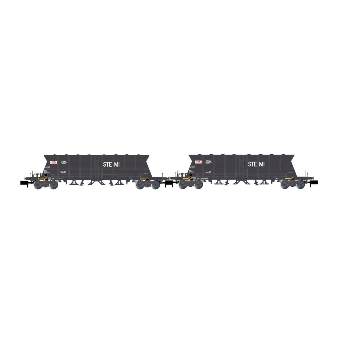 Arnold HN6615 Set of 2 Faoos bogie hopper wagons, coal transport, S...
