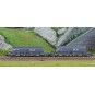 HN6615-Arnold HN6615 Set de 2 wagons trémies à bogies Faoos, transport charbon, SNCF, S.G.W. / STEMI, échelle N