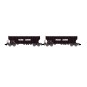 HN6619-Arnold HN6619 Set of 2 round-sided bogie hopper wagons, grain transport, SNCF, France Luzerne, N scale