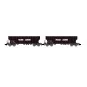 Arnold HN6619 Set of 2 round-sided bogie hopper wagons, grain trans... HN6619-Arnold HN6619 Set of 2 round-sided bogie hopper wagons, grain transport, SNCF, France Luzerne, N scale
