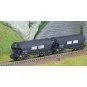 Arnold HN6619 Set of 2 round-sided bogie hopper wagons, grain trans... HN6619-Arnold HN6619 Set of 2 round-sided bogie hopper wagons, grain transport, SNCF, France Luzerne, N scale