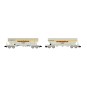 HN6620-Arnold HN6620 Set of 2 bogie hopper wagons, grain transport, SNCF, Transcéréales SHGT Roquette, N scale