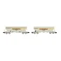 Arnold HN6620 Set of 2 bogie hopper wagons, grain transport, SNCF, ... HN6620-Arnold HN6620 Set of 2 bogie hopper wagons, grain transport, SNCF, Transcéréales SHGT Roquette, N scale