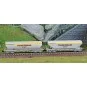Arnold HN6620 Set of 2 bogie hopper wagons, grain transport, SNCF, ... HN6620-Arnold HN6620 Set of 2 bogie hopper wagons, grain transport, SNCF, Transcéréales SHGT Roquette, N scale