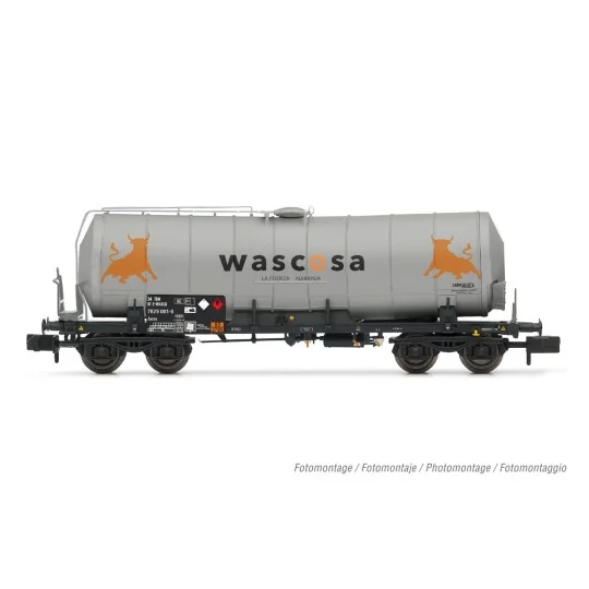 HN6627-Arnold HN6627 Bogie tank wagon type Zacns, WASCOSA, Fuerza Naranja, scale N