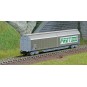 HN6636-Arnold HN6636 Sliding-sided wagon with Habbins-type bogies, SNCF, FRET, N scale