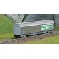 HN6636-Arnold HN6636 Sliding-sided wagon with Habbins-type bogies, SNCF, FRET, N scale