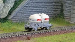 Arnold HN6641 Wagon silo à essieux type Ucs, SNCF, Fixit, échelle N Arnold HN6641 - 1