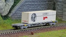 Arnold HN6649 Sgss type bogie container wagon, F-NOVA, with 45' Geo...