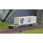 HN6649-Arnold HN6649 Sgss type bogie container wagon, F-NOVA, with 45' Geodis container, N scale