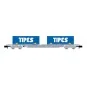 Arnold HN6650 Sgss type bogie container wagon, SNCF, with 2 x 22' T... HN6650-Arnold HN6650 Sgss type bogie container wagon, SNCF, with 2 x 22' Tipes containers, N scale