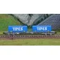 Arnold HN6650 Sgss type bogie container wagon, SNCF, with 2 x 22' T... HN6650-Arnold HN6650 Sgss type bogie container wagon, SNCF, with 2 x 22' Tipes containers, N scale