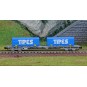 HN6650-Arnold HN6650 Sgss type bogie container wagon, SNCF, with 2 x 22' Tipes containers, N scale