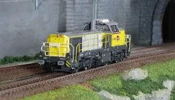 Jouef HJ2439S Locomotive diesel Vossloh DE 18 BB 79000, SNCF réseau, Akiem, livrée jaune/gris, digitale sonore Jouef HJ2439S - 1