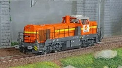Jouef HJ2440S Locomotive diesel Vossloh DE 18, COLAS Rails, livrée orange/jaune, digitale sonore Jouef HJ2440S - 1
