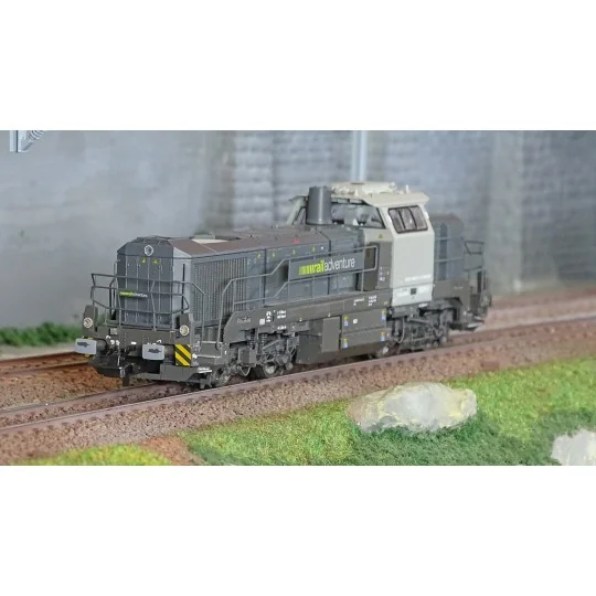 Jouef HR2921S Vossloh DE 18 diesel locomotive, RailAdventure, grey ... HR2921S-Jouef HR2921S Vossloh DE 18 diesel locomotive, RailAdventure, grey livery, digital sound