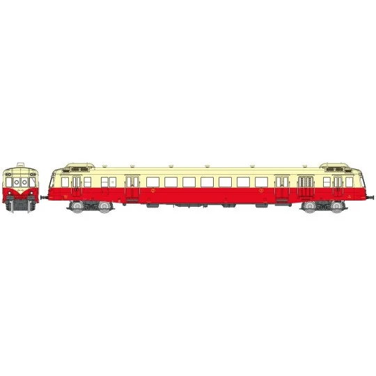 NW-253.S-REE Modeles NW253S Railcar X-2434, cream roof, Caen depot, digital sound, N- 1/160