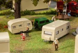 Faller 140483 Model Kit, Set of 2 Caravans - Faller - Faller_140483