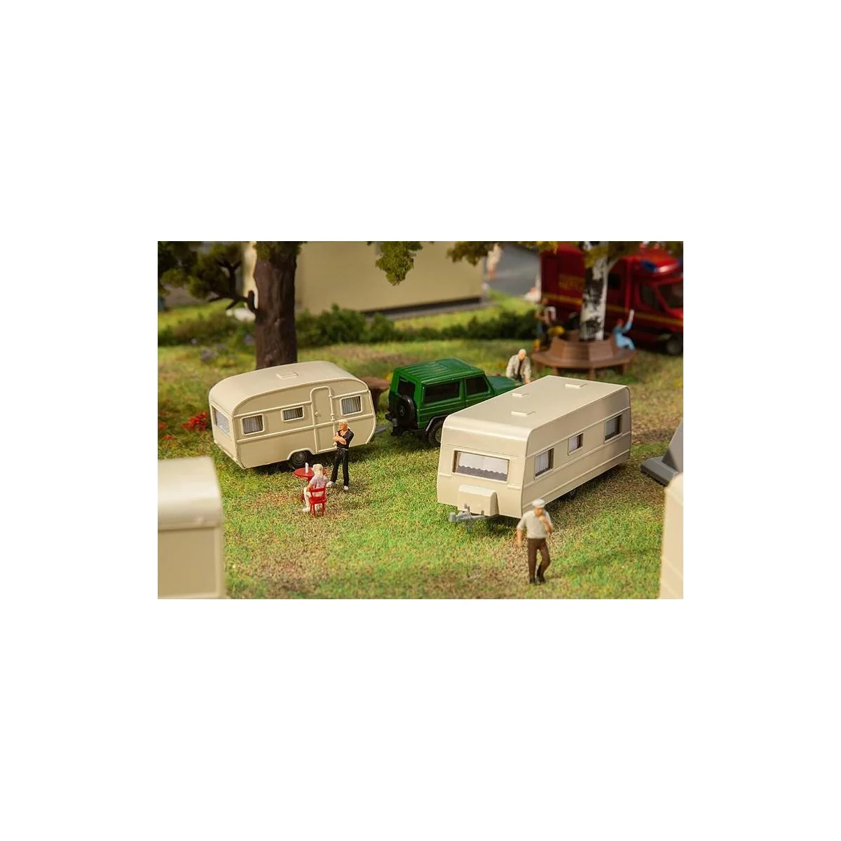 Faller 140483 Model Kit, Set of 2 Caravans - Faller - Faller_140483 Faller 140483 Model Kit, Set of 2 Caravans - Faller - Faller_140483