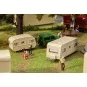 Faller 140483 Maquette, Set de 2 caravanes Faller Faller_140483 - 1 Faller_140483-Maquette, Set de 2 caravanes - Faller 140483