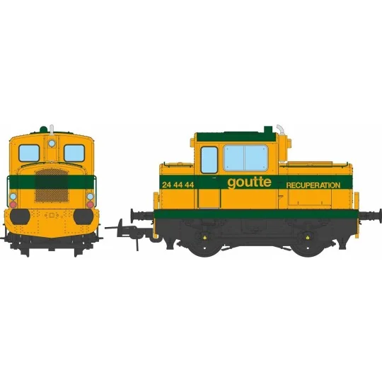 MB-125-Ree Modeles MB125 Moyse 32 TDE shunting locomotive, industrial, ex-SNCF, Goutte scrap yard, ep. IV-V