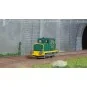 MB-219S-Ree Modeles MB219S Moyse 32 TDE Industrial Locomotive, Green with Yellow Stripes, Era IV-V, Digital Sound