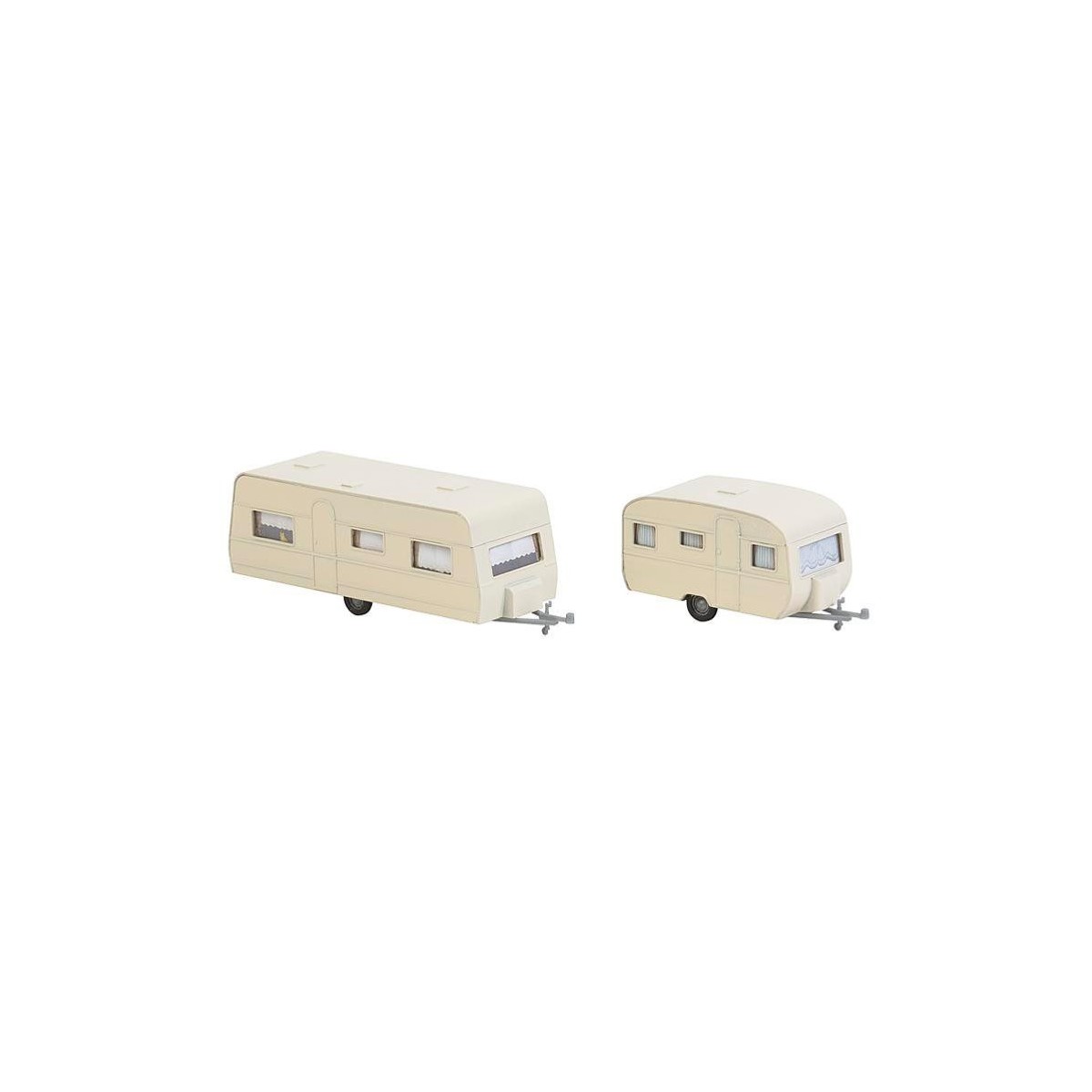 Faller 140483 Model Kit, Set of 2 Caravans - Faller_140483