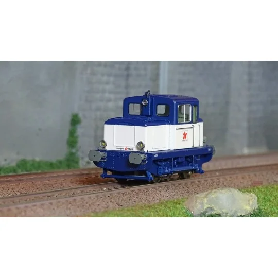 MB-220S-Ree Modeles MB220S Moyse 32 TDE Industrial Shunting Locomotive, Blue and White, Transports Réunis, Era IV-V, Digital Sound