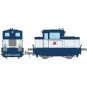 MB-220-Ree Modeles MB220 Moyse 32 TDE Industrial Shunting Locomotive, Blue and White, Transports Réunis, ep. IV-V