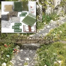 Busch 6046 Riverbank with Bridge - Busch_6046