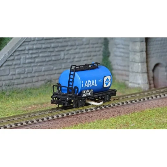 Herkat_1401-Herkat 1401 Cleaning wagon, ARAL tank, DB, track maintenance, N scale