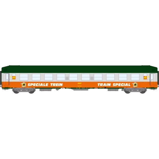 VB-480-Ree Modeles VB480 Voiture UIC Couchette, SNCF, B9c9x, Train Special FTS, toit haut