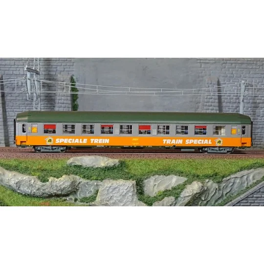 VB-480-Ree Modeles VB480 Voiture UIC Couchette, SNCF, B9c9x, Train Special FTS, toit haut