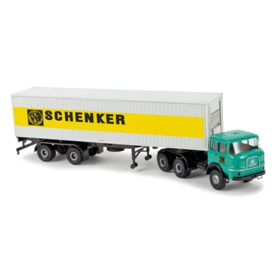 Sai_84123-Brekina 84123 Krupp SF 380 Semi-trailer Truck, SCHENKER - Sai_84123