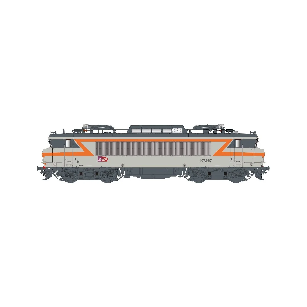 LS Models 11206S Locomotive électrique BB 107267, SNCF, gris béton / orange, logo Carmillon, Toulouse, Digital sonore Ls models 