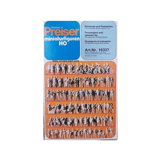 PREISER_16337-Preiser 16337 Figures, travelers and passers-by to paint