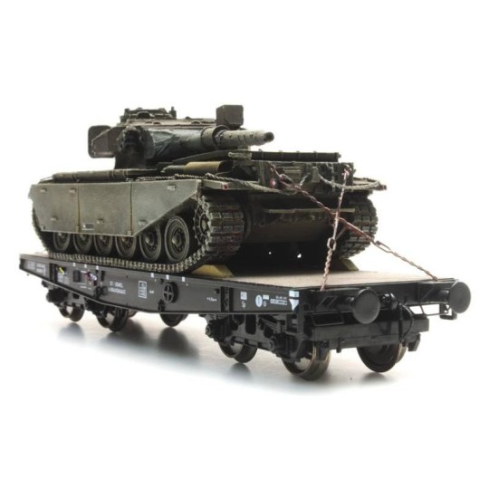 Arti_387.300-Artitec 387.300 Chocks, lashing chains for tank transporter wagon - Arti_387.300