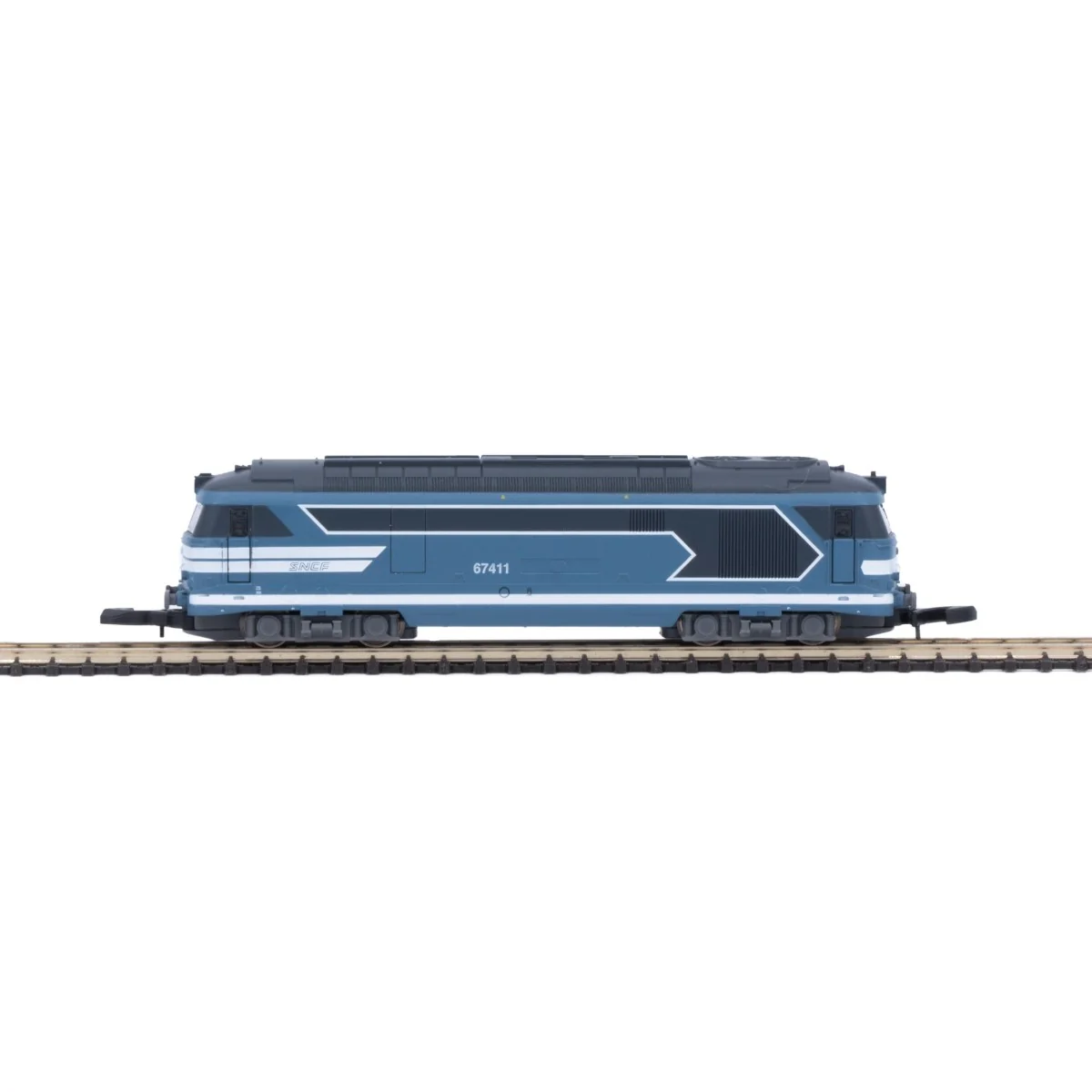 Azar L01-BL3D BB 67411 diesel locomotive, SNCF, blue livery, "noodl...