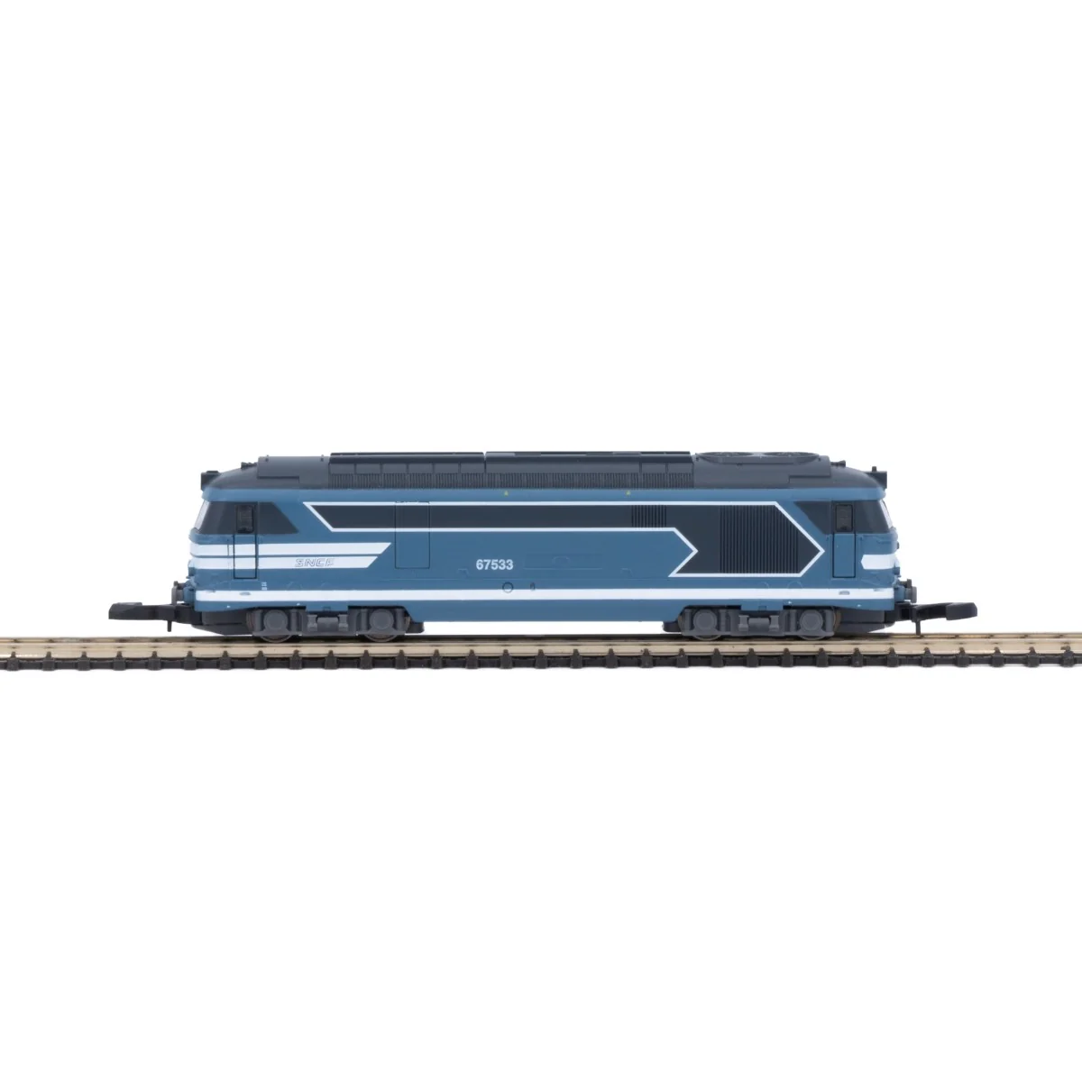 Azar L01-BL4D BB 67411 diesel locomotive, SNCF, blue livery, "noodl...