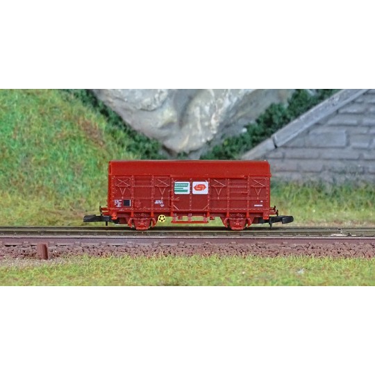 AZAR_W02-SN-Azar W02-SN Wagon couvert G4, SNCF, Brun, SERNAM, échelle Z