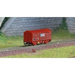 Azar W02-SN Covered Wagon G4, SNCF, Brown, SERNAM, Z scale - AZAR_W...