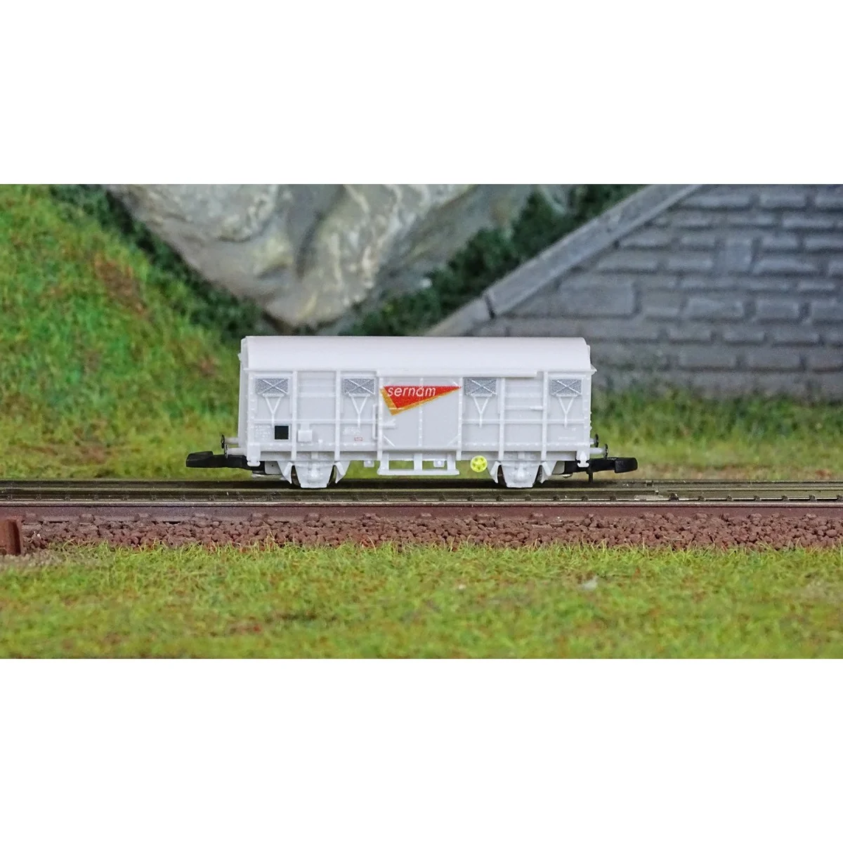 Azar W02-SNG Covered Wagon G4, SNCF, Grey, SERNAM, Z scale - AZAR_W...