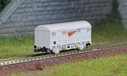 Azar W02-SNG Covered Wagon G4, SNCF, Grey, SERNAM, Z scale